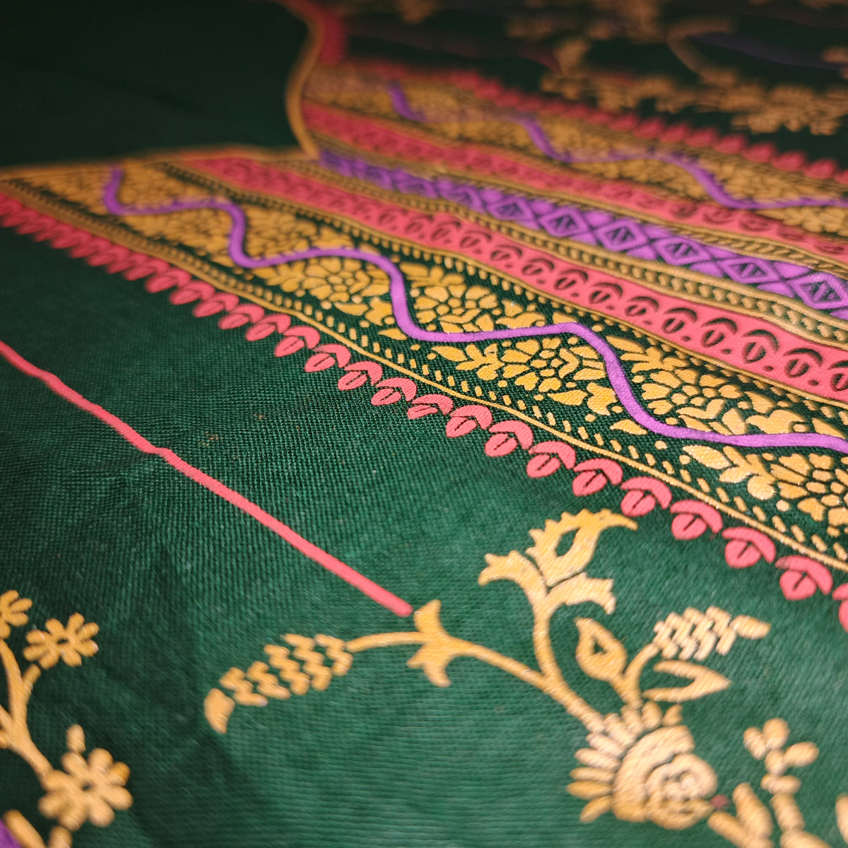 EMERALD VINE - 3 Piece Printed Cambric Suit