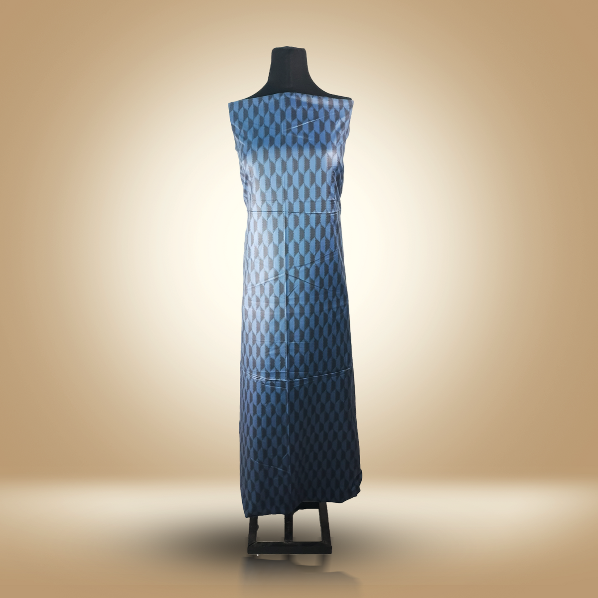 MIDNIGHT GEOMETRY - 3 Piece Printed Linen Suit