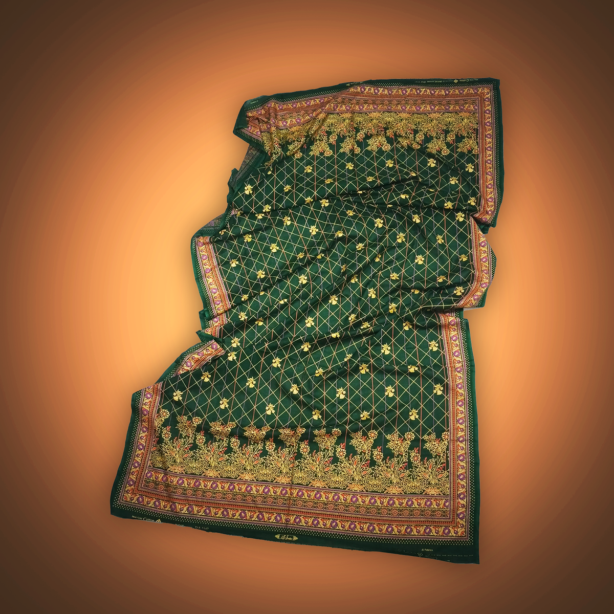 EMERALD VINE - 3 Piece Printed Cambric Suit