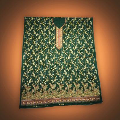 EMERALD VINE - 3 Piece Printed Cambric Suit