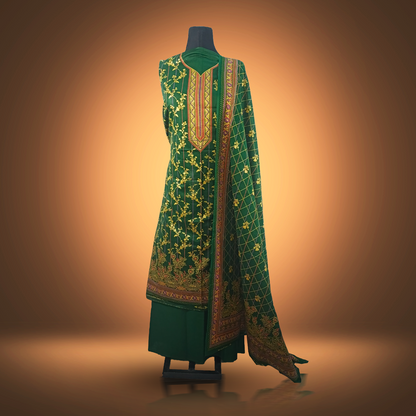 EMERALD VINE - 3 Piece Printed Cambric Suit