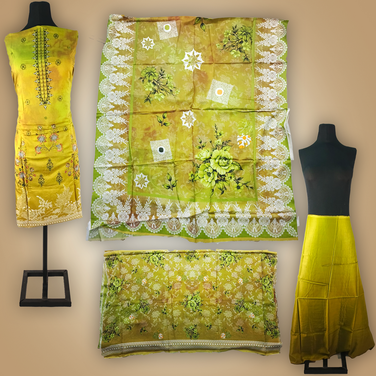 CHROMATIC BLOOM - 3 Piece Bana Dora Viscose